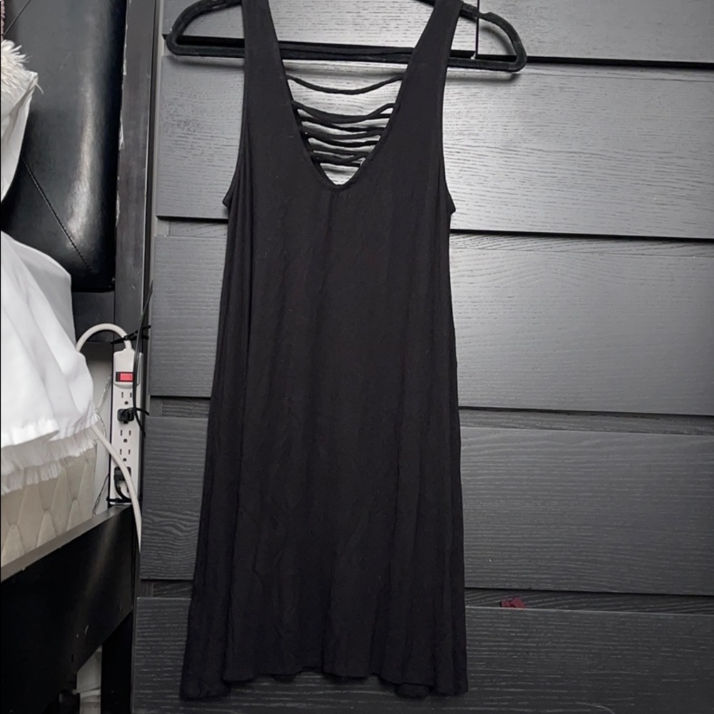 Black shift dress